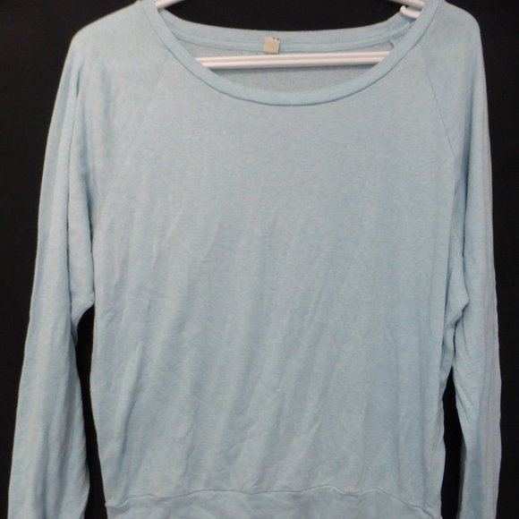 TNA, size medium, light blue long sleeve shirt